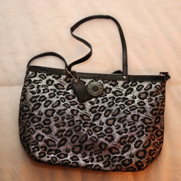 Coach Handbags - Coach Purse Leopard Print Authentic